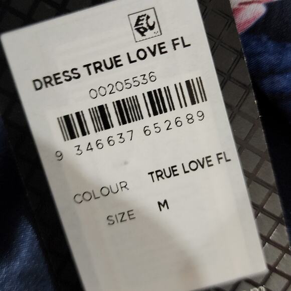 City Chic Women's Plus Size Navy True Love Floral Print Pin Up Style dress 18 20 - Picture 6 of 6